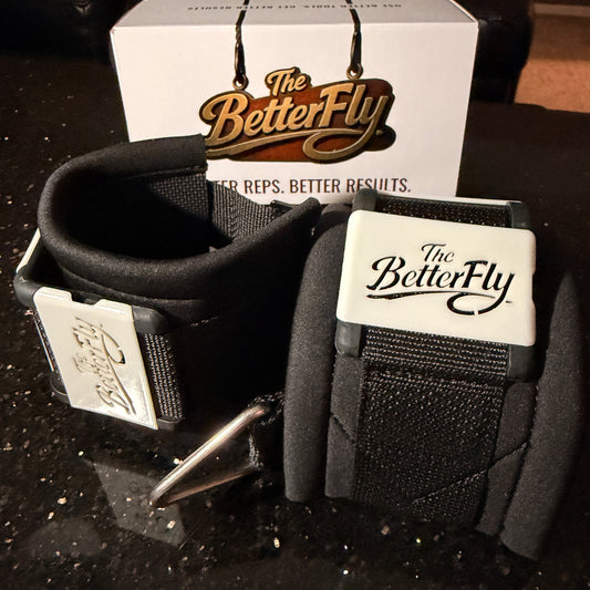 Better-Fly | Grip-Less Support Cuff for Elbow and Knee Isolation Lifting (Pairs)