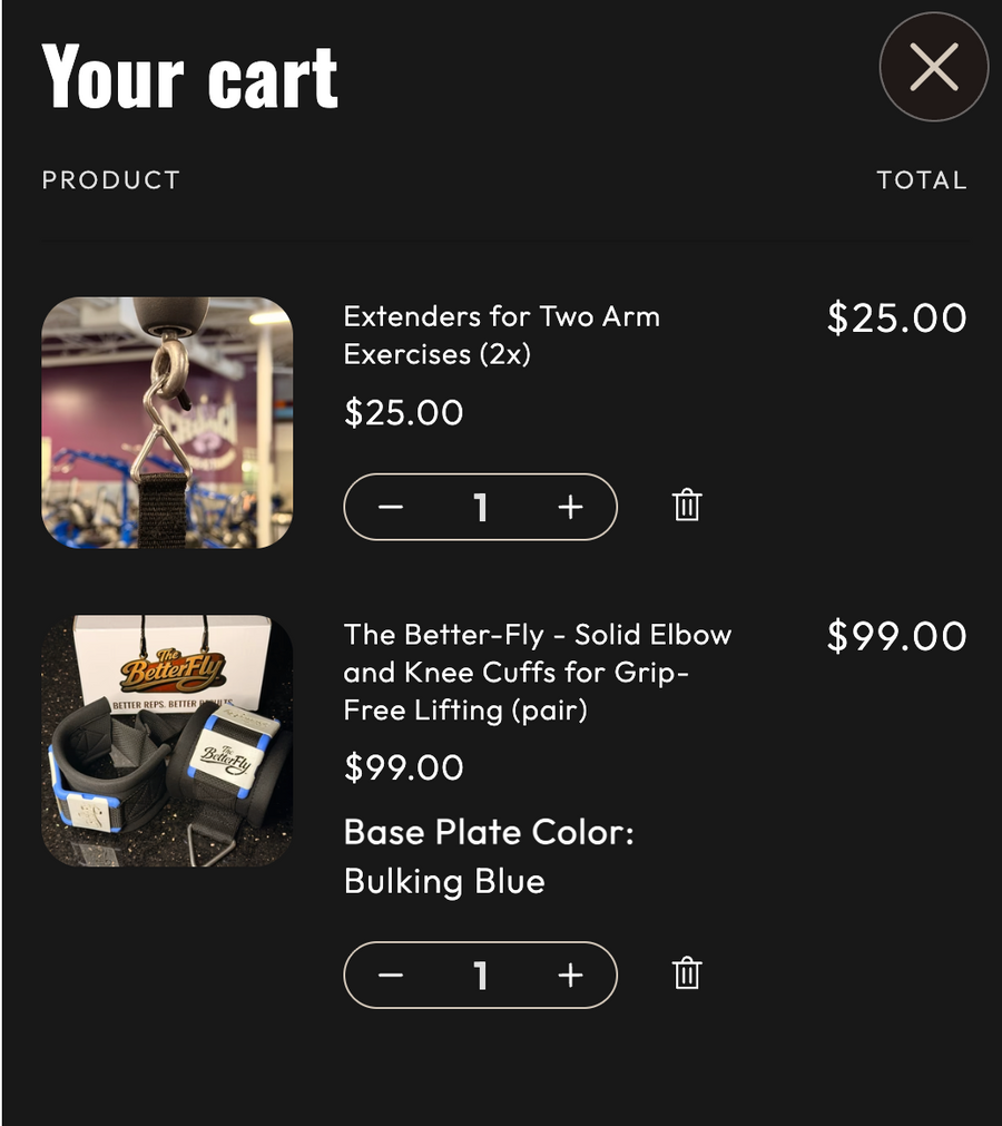 Add products to cart